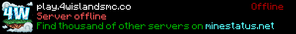 4W Islands Minecraft Server Banner