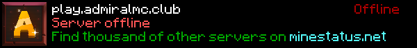 Admiral Minecraft Server Banner
