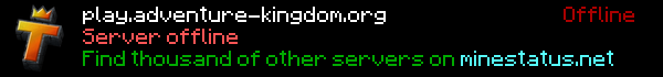 Adventure Kingdom Minecraft Server Banner