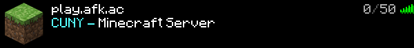 Cuny Minecraft Server Minecraft Server Banner