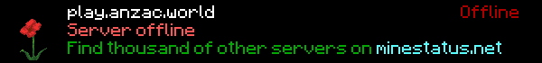 Anzac World Minecraft Server Banner