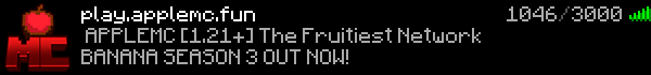 Apple Minecraft Server Banner