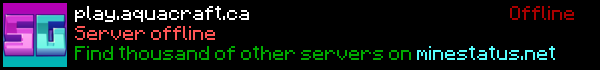 Aquacraft Minecraft Server Banner