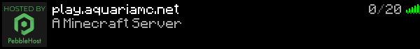 AquariaMc Minecraft Server Banner