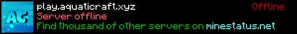 AquatiCraft Minecraft Server Banner