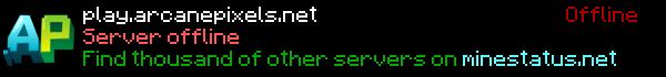 ArcanePixels Minecraft Server Banner