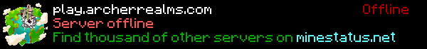 Archer Realms Minecraft Server Banner