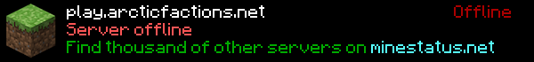 Arctic Factions Minecraft Server Banner