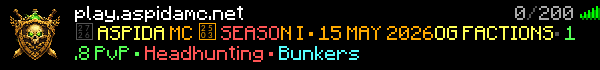 AspidaMC Minecraft Server Banner
