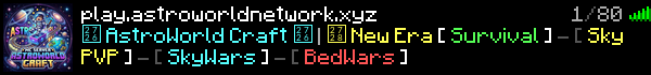 Astroworld Network Minecraft Server Banner