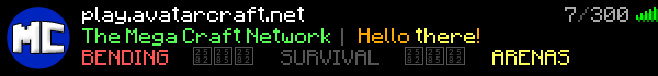 AvatarCraft Minecraft Server Banner