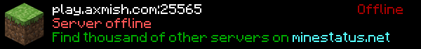 Axmish Survival Minecraft Server Banner