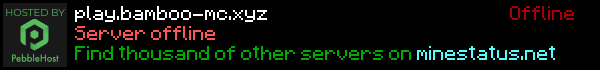 Bamboo MC Minecraft Server Banner