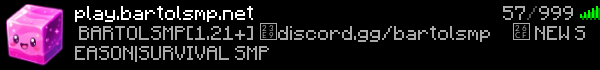 BartolSMP Minecraft Server Banner