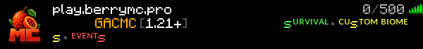 GacMc Minecraft Server Banner