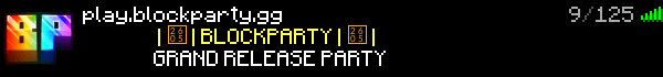 BlockParty Minecraft Server Banner
