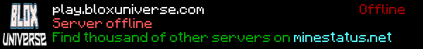 Blox Universe Minecraft Server Banner