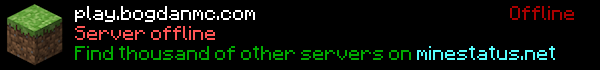 BogdanMC - Survival - Java & Bedrock Crossplay Minecraft Server Banner