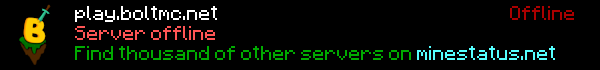 BoltMC Minecraft Server Banner