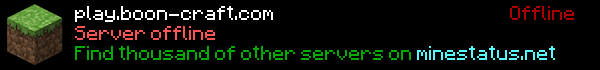 BoonCraft Minecraft Server Banner
