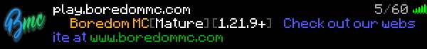 BoredomMC Minecraft Server Banner