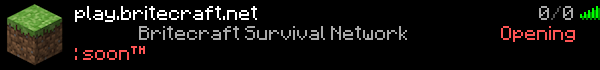 BriteCraft Minecraft Server Banner