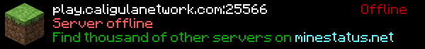 CaligulaCraft  Minecraft Server Banner