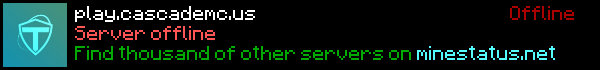 Cascade MC Minecraft Server Banner