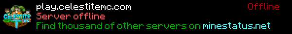 CelestiteMC Minecraft Server Banner