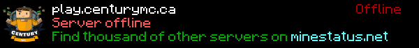 CenturyMC Minecraft Server Banner