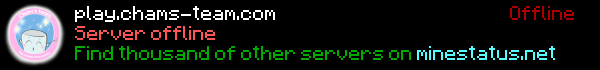 Cham's-Team Minecraft Server Banner