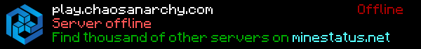 CHAOS ANARCHY Minecraft Server Banner