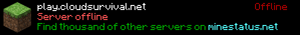 Cloud Survival Minecraft Server Banner
