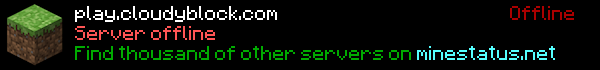 CloudyBlock Minecraft Server Banner