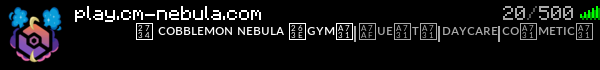 Cobblemon Nebula Minecraft Server Banner