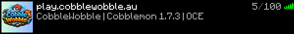CobbleWobble Minecraft Server Banner