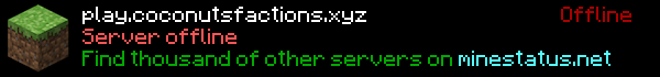 Coconuts Factions Minecraft Server Banner