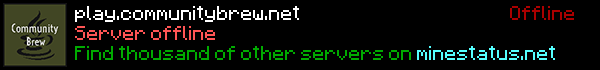 Community Brew Minecraft Server Banner
