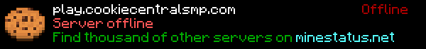 CookieCentral SMP Minecraft Server Banner