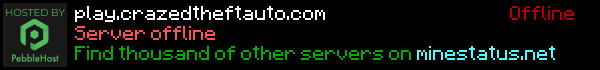 Crazed Theft Auto Minecraft Server Banner