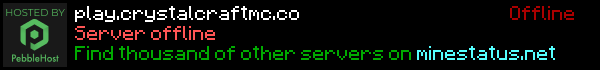 Crystal Craft Minecraft Server Banner