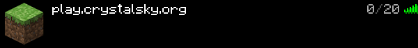 Crystalskies Minecraft Server Banner