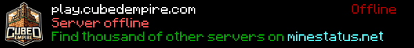 Cubed Empire Minecraft Server Banner
