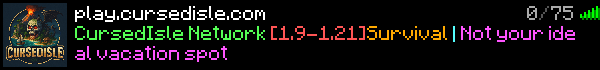Cursed Isle Minecraft Server Banner