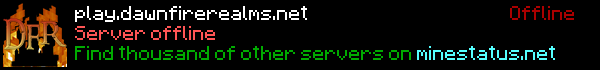 DawnFire Realms Minecraft Server Banner