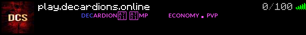 DECARDIONS SMP  Minecraft Server Banner