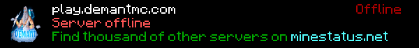 DEMANT Minecraft Server Banner