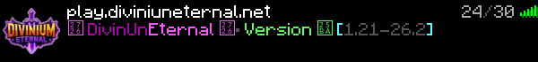 DiviniunEternal Minecraft Server Banner