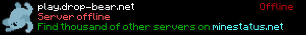 Drop Bear Minecraft Server Banner