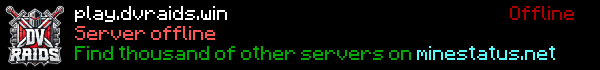 DV Raids Minecraft Server Banner